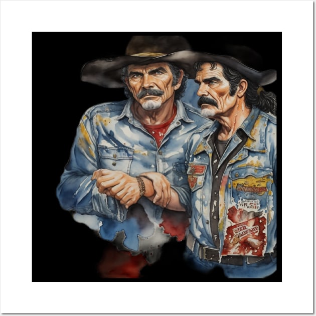Bandit and The Smoker Watercolor Wall Art by kanzeroz